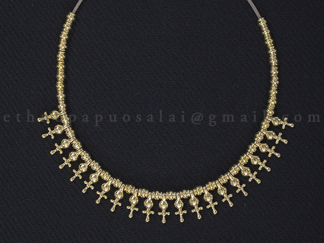 Vėrinys iš „Berlock“ tipo kabučių ir karolių. Pagal radinį iš Marvelės, Kaunas. IIIa. 1